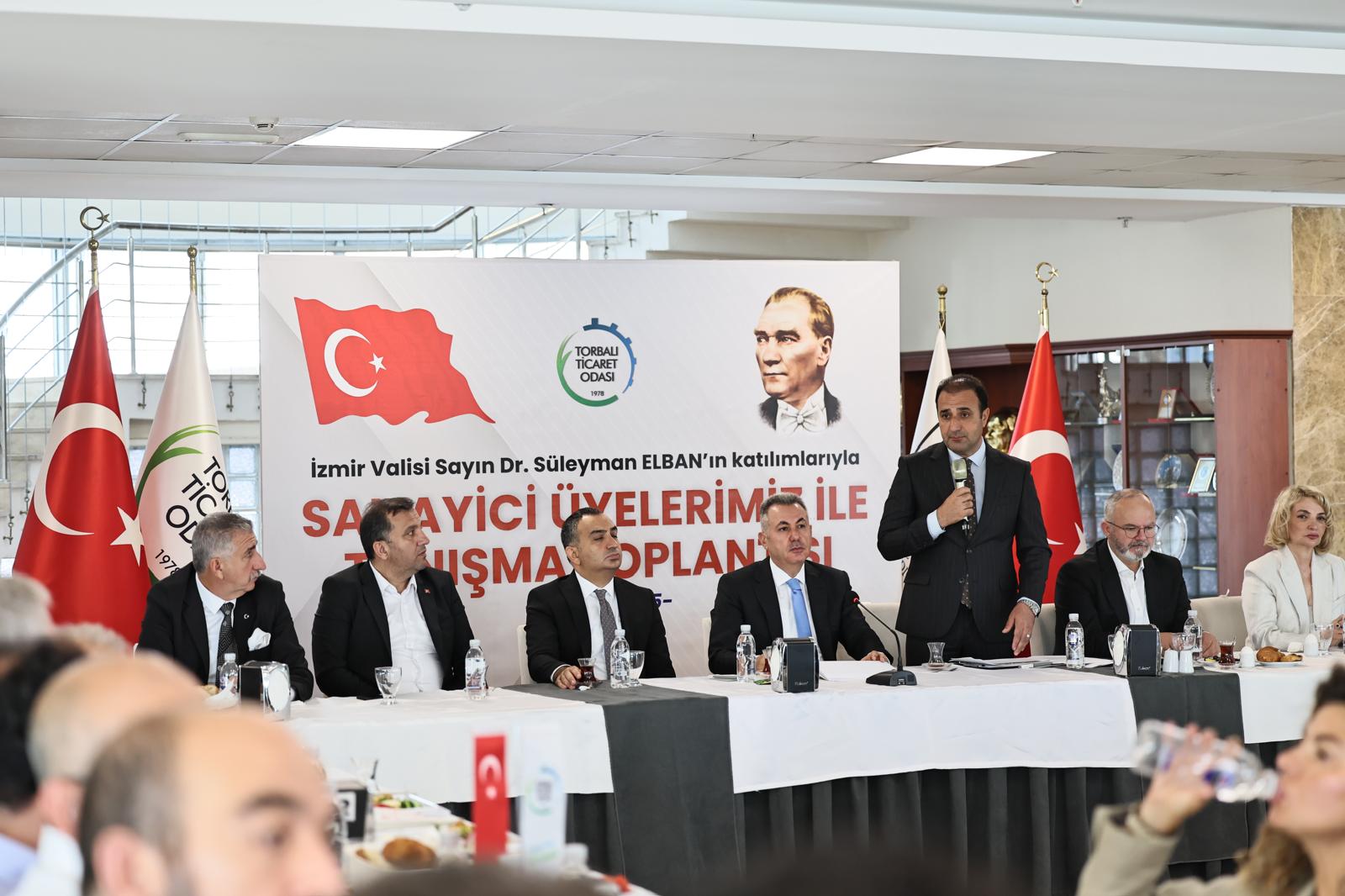 Sanayinin devleri Vali Elban ile bir araya geldi2
