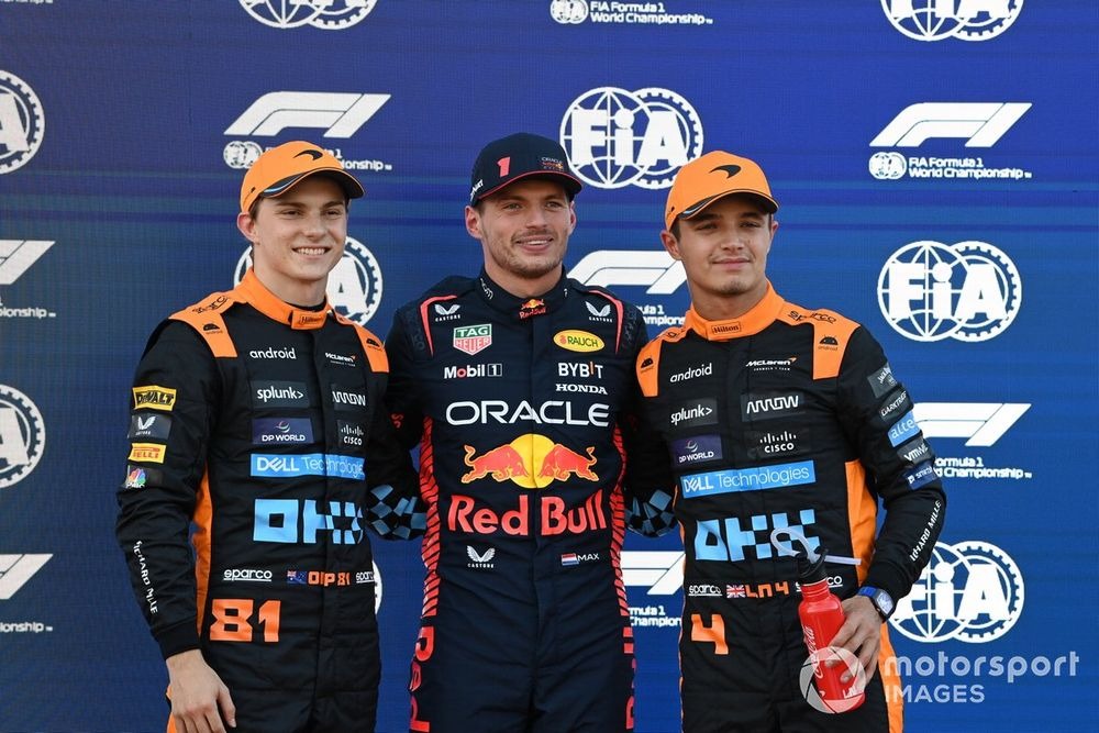 Oscar Piastri Ve Lando Norris Ile Red Bull Pilotu Max Verstappen