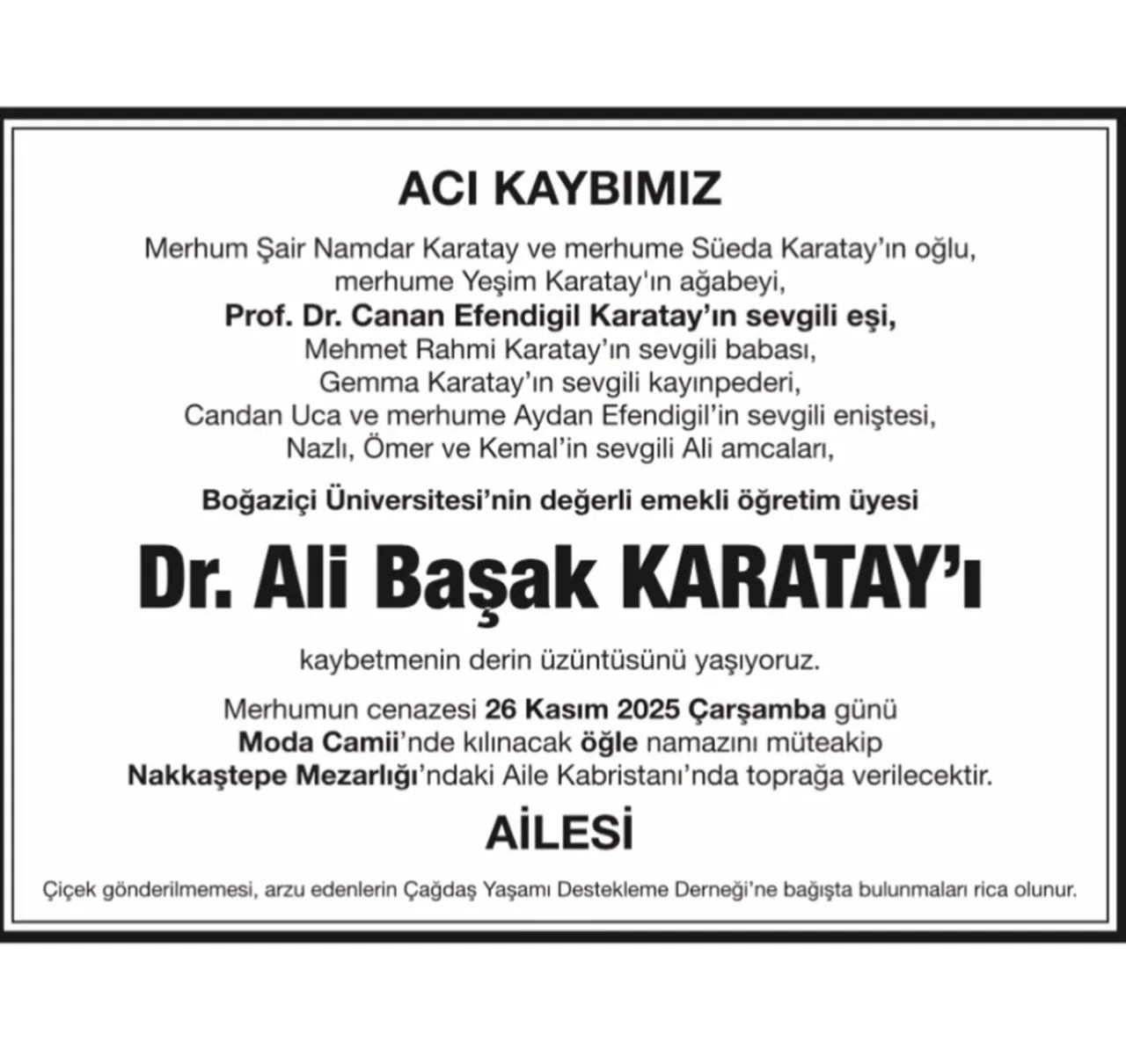 Ali Basak Karatay Neden Oldu Has