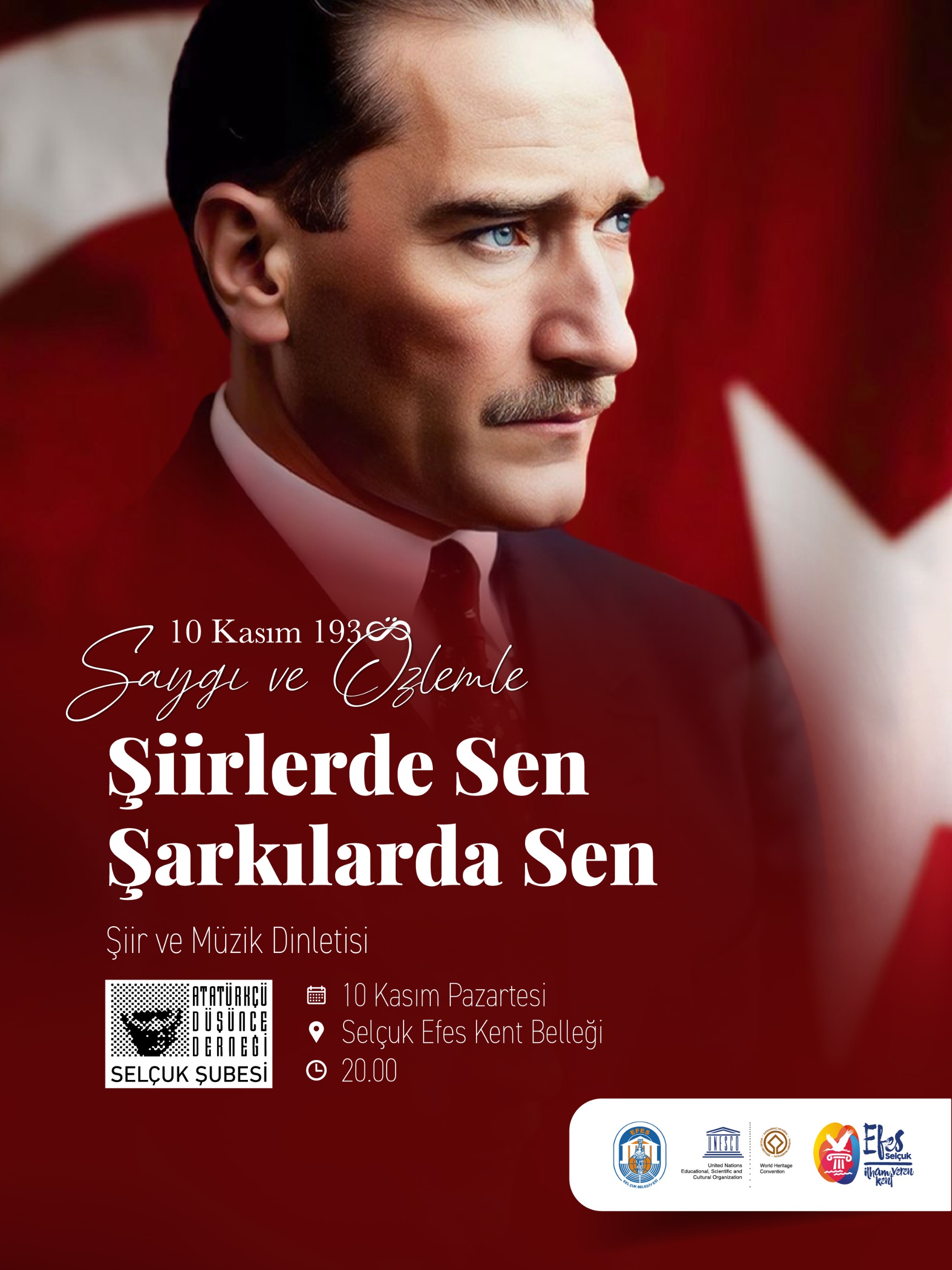 Atatürk, Efes Selçuk’ta Şiir Ve Şarkılarla Anılacak (2)