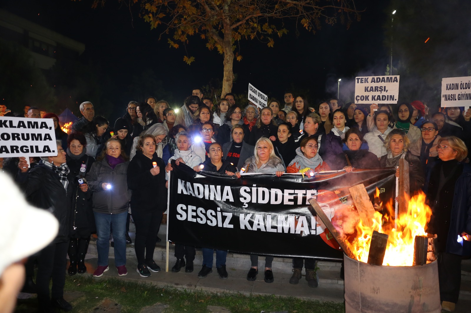 Başkan Kınay Kadına Şiddete Karşı 24 Saat Nöbette (7)