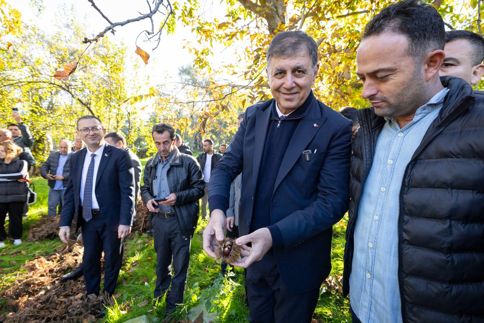 Başkan Tugay Beydağ’da Kestane Üreticisine Destek Sözü Verdi (6)
