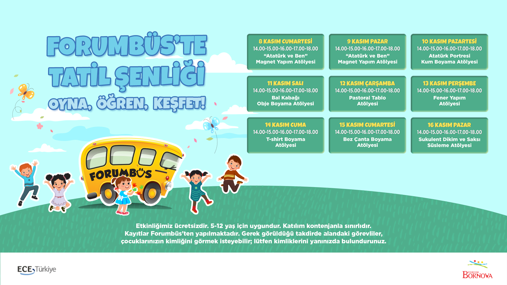 Bornova’da Çocuklara Özel Ara Tatil Etkinlikleri Başlıyor