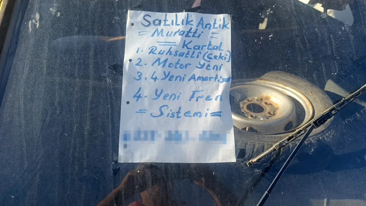 Bu Kartal Başka Kartal! 100 Tl'ye Satılan 41 Yaşındaki Aracın Ilanı Gündem Oldu (1)