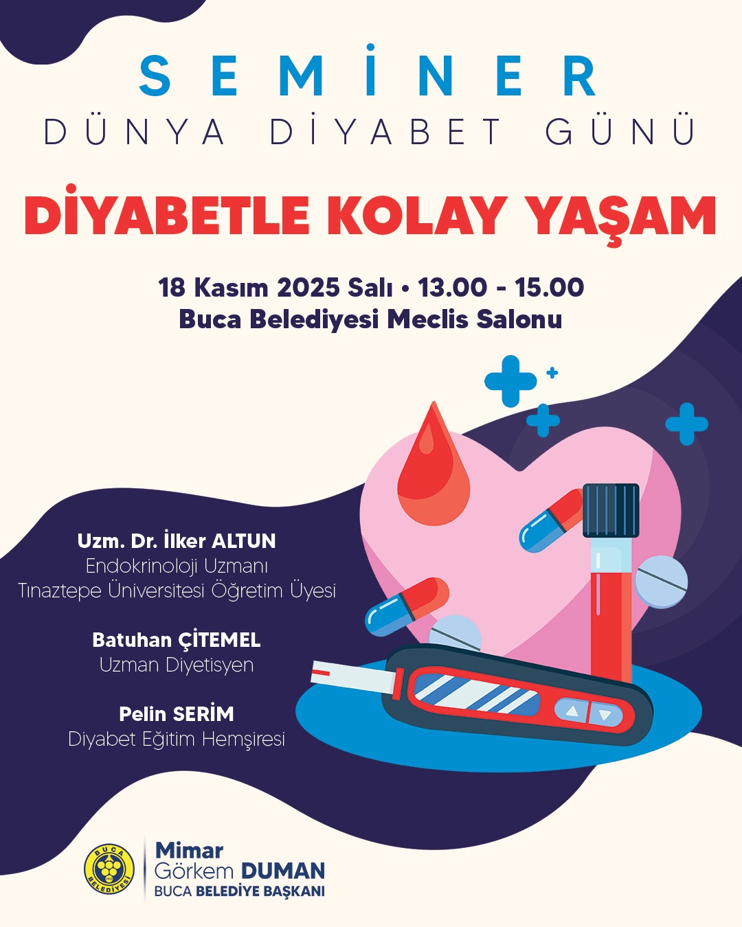 Buca’da Diyabet Semineri Başlıyor
