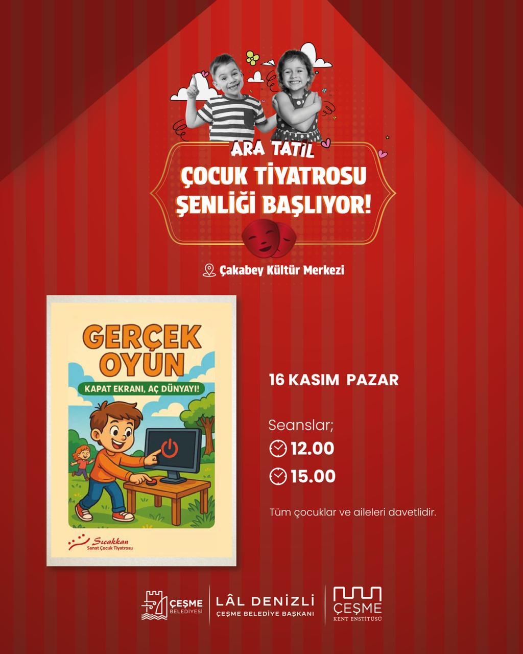 Çeşme’de Çocuklara Tiyatro Dolu Ara Tatil (1)