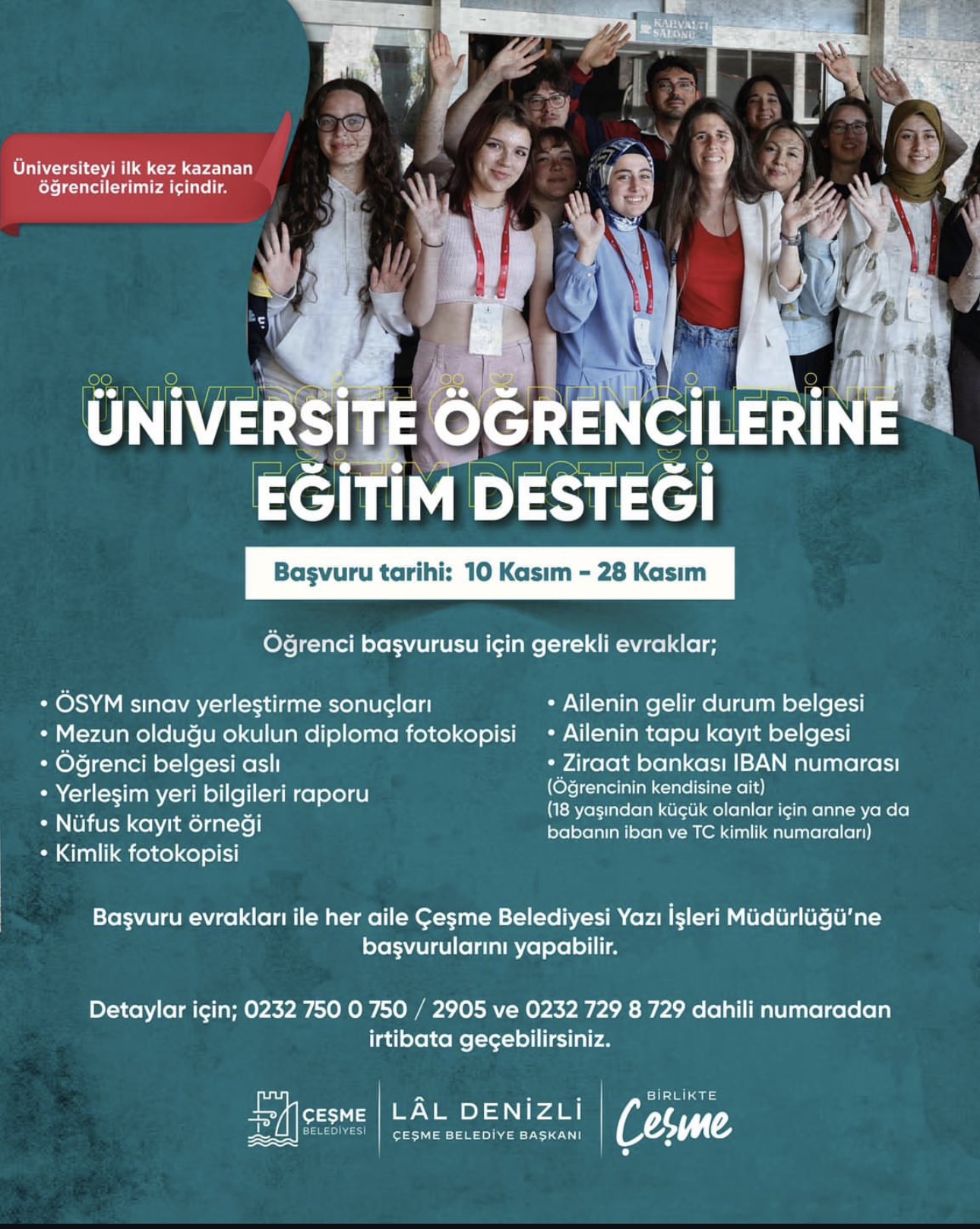 Çeşme’de Eğitim Desteği Için Başvurular Başladı