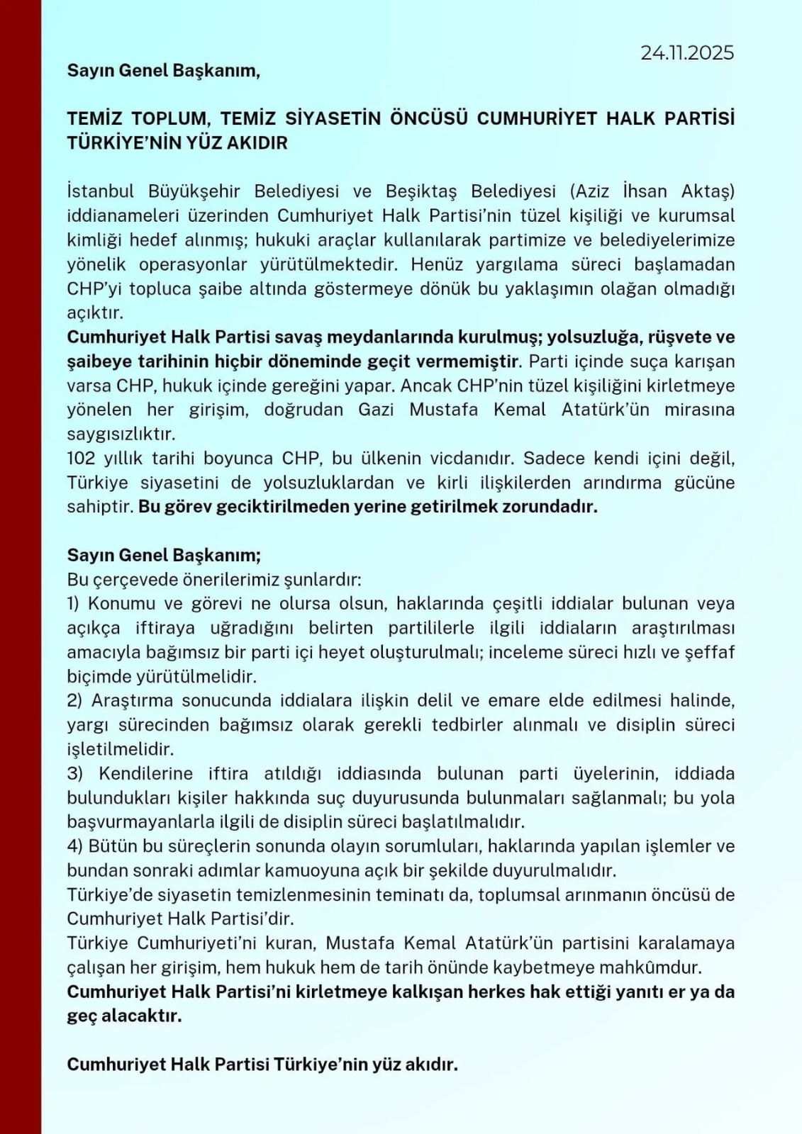Chp’li Eski Vekillerden Özgür Özel’e 'Arınma' Çağrısı (1)