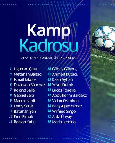 Galatasaray’da Ajax Maçı Kadrosu Açıklandı 2 Yıldız Yok2