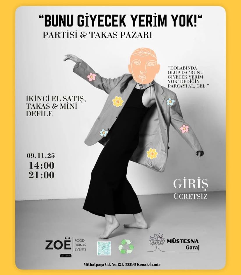 'İzmir’de Gardırobunu Yenilemek Isteyenlere Hem Eğlenceli Hem De Çevreci Bir Etkinlik Geliyor!