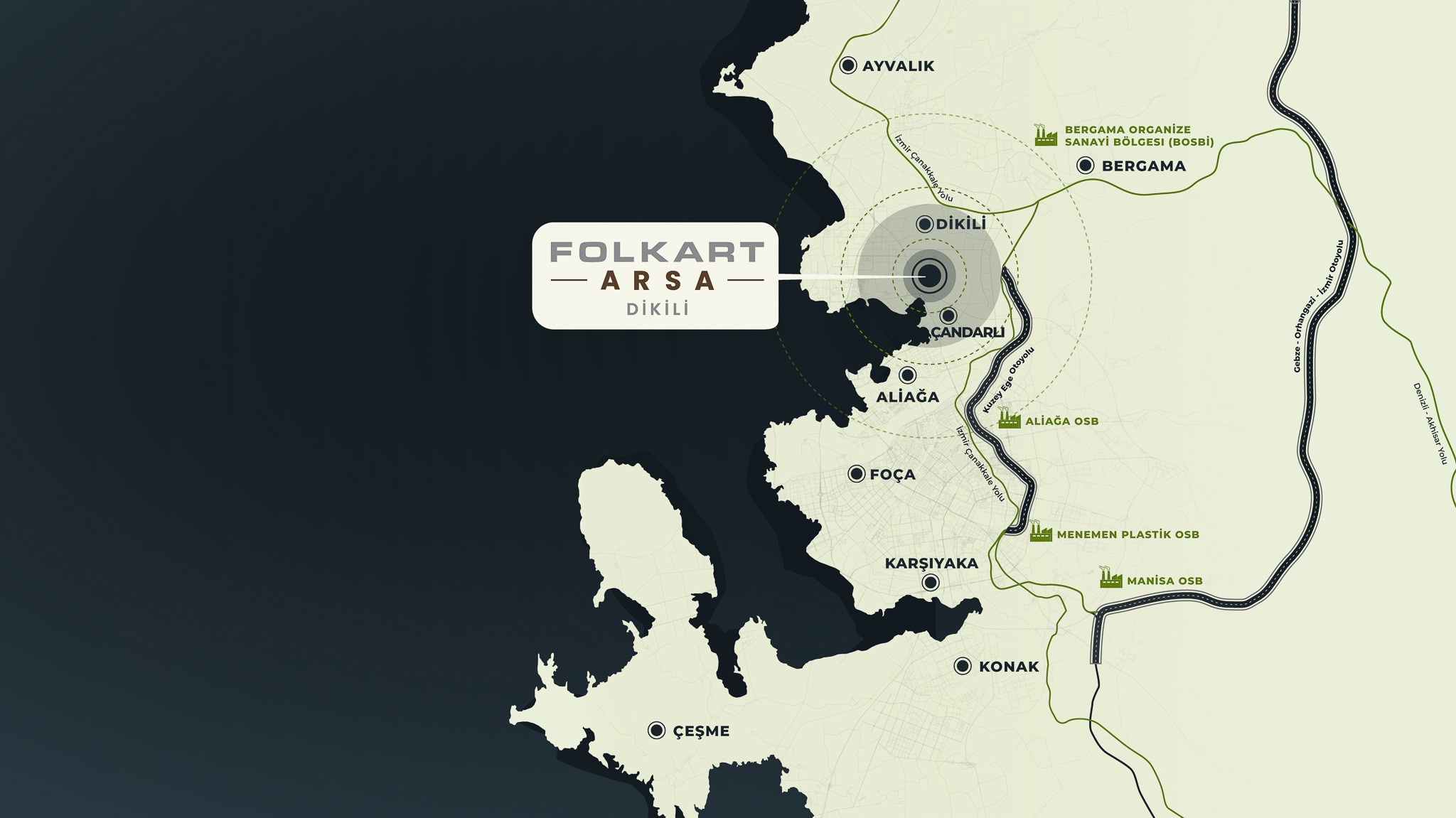 İzmir’e 85 Km, Denize 4 Km! Folkart'tan Dikili'de Villa Imarlı Arsalar Satışta (7)