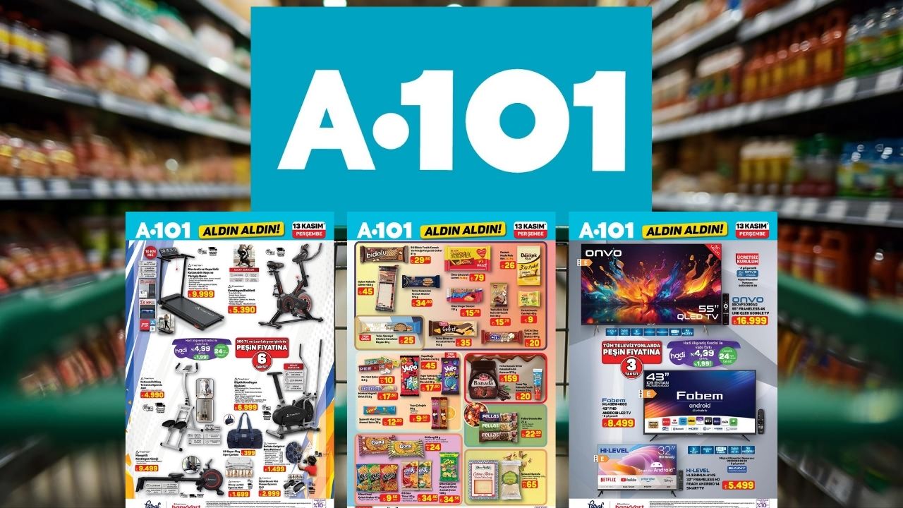 Koşu bandından QLED TV’ye kadar her şey A101’de! A101 13 Kasım Aldın Aldın kataloğu yayımlandı