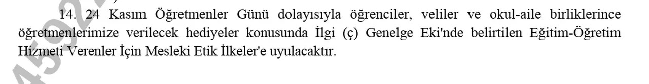 Öğretmenler Günü Hediyesi Yasak Mı Meb’in Yeni Genelgesi Yayımlandı