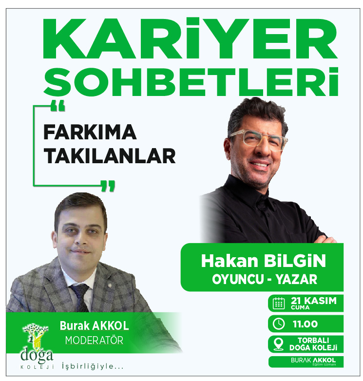 Torbalı Doğa Koleji’nde Düzenlenecek Kariyer Sohbetleri’nin Bu Yılki Konuğu Tiyatro Ve Sinema Oyuncusu Hakan Bilgin Olacak (5)