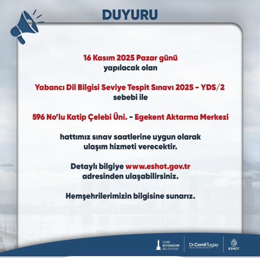 Yds Adaylarına Ulaşım Kolaylığı! Sınav Günü Için Ek Seferler Düzenlendi, Detaylar Haberimizde.