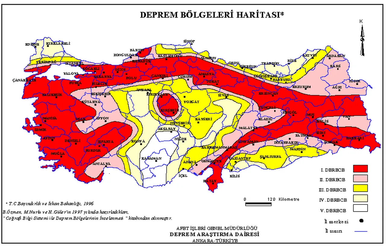 4.9’Luk Deprem Sonrası Risk Haritası Yeniden Gündemde Antalya'da Fay Hattı Hangi Ilçelerden Geçiyor-1