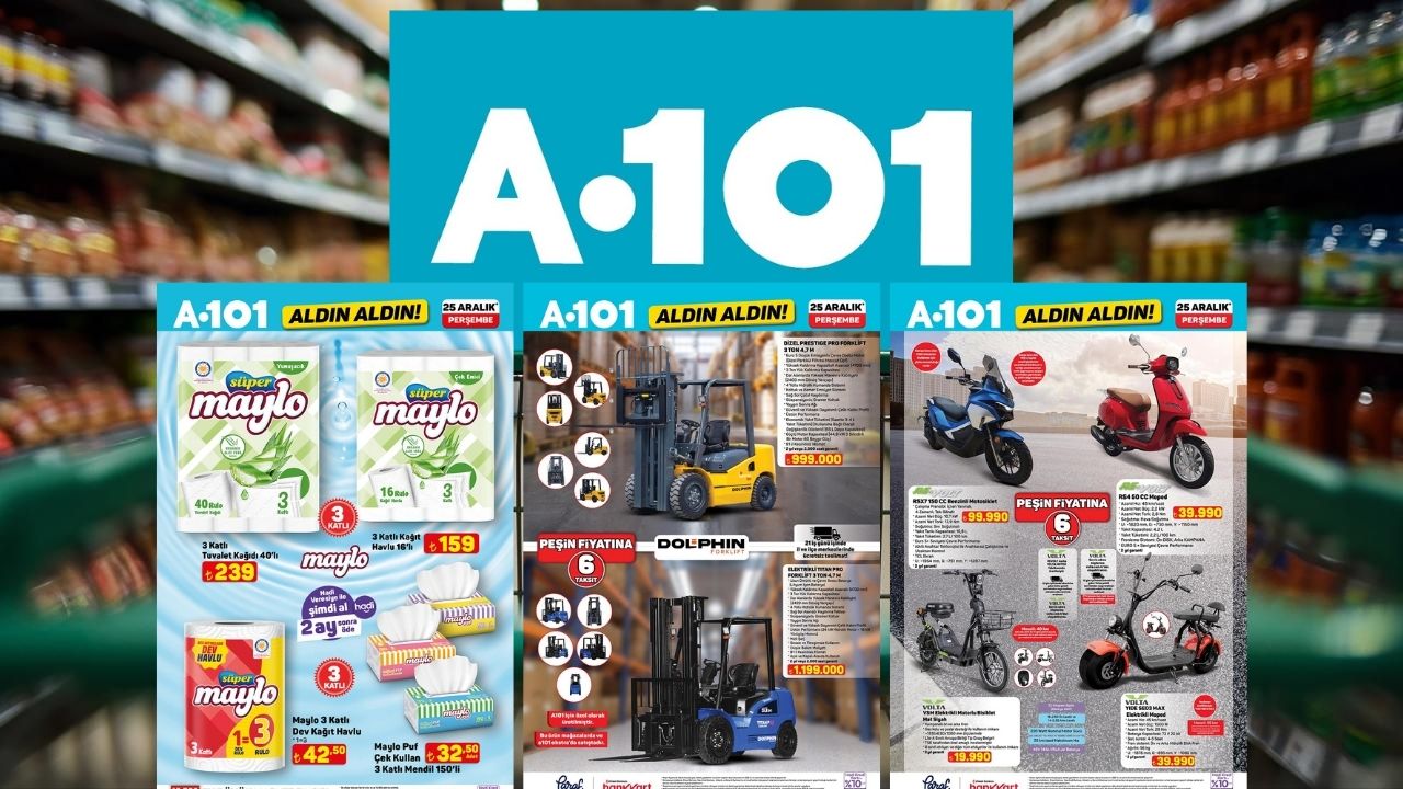 A101' forklift geliyor! 25 Aralık 2025 aktüel kataloğu yayımlandı