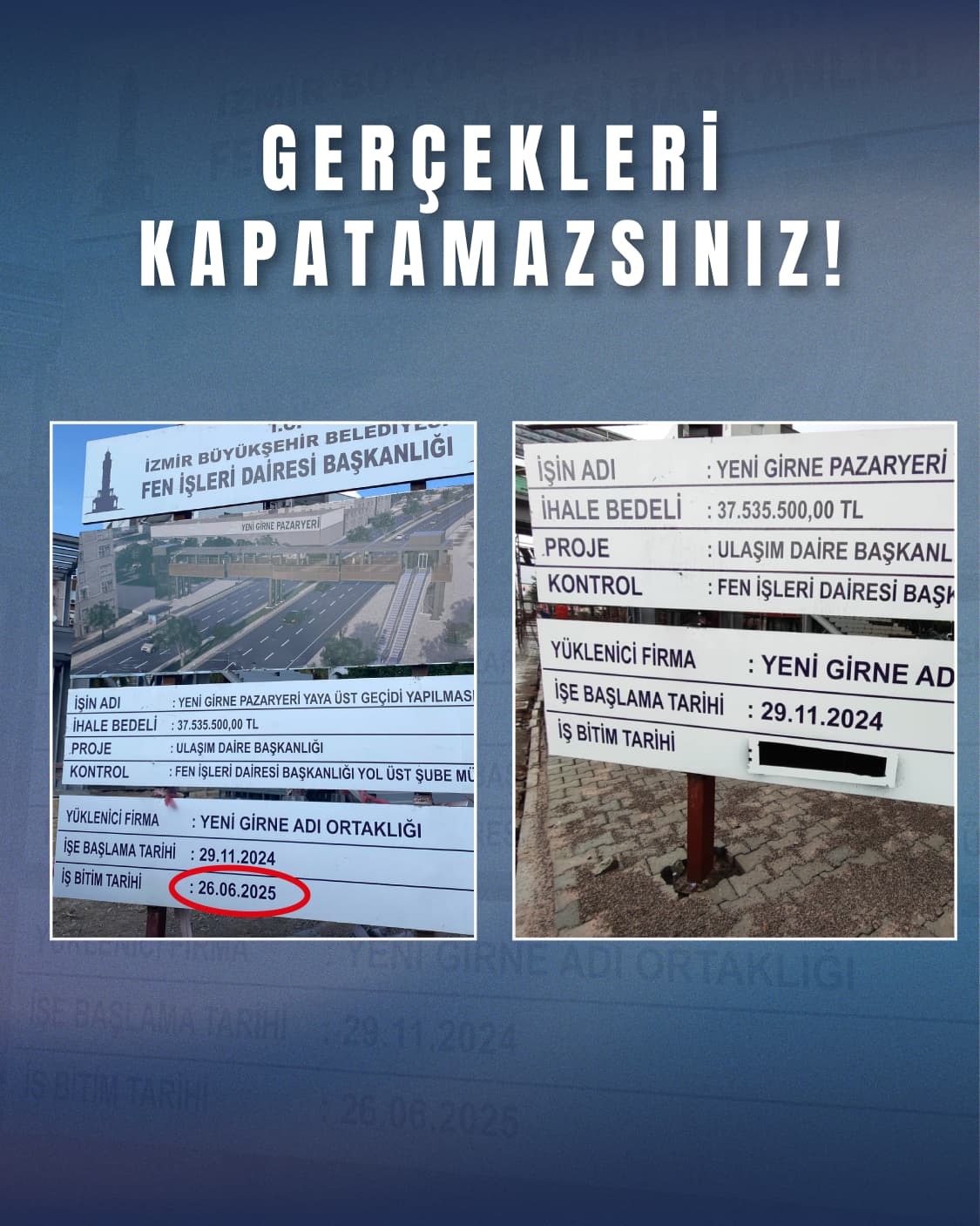 Ak Partili Saygılı’dan Çağatay Güç’e 'Üst Geçit' Göndermesi '7 Ay Dediniz, 1 Yıl Geçti'