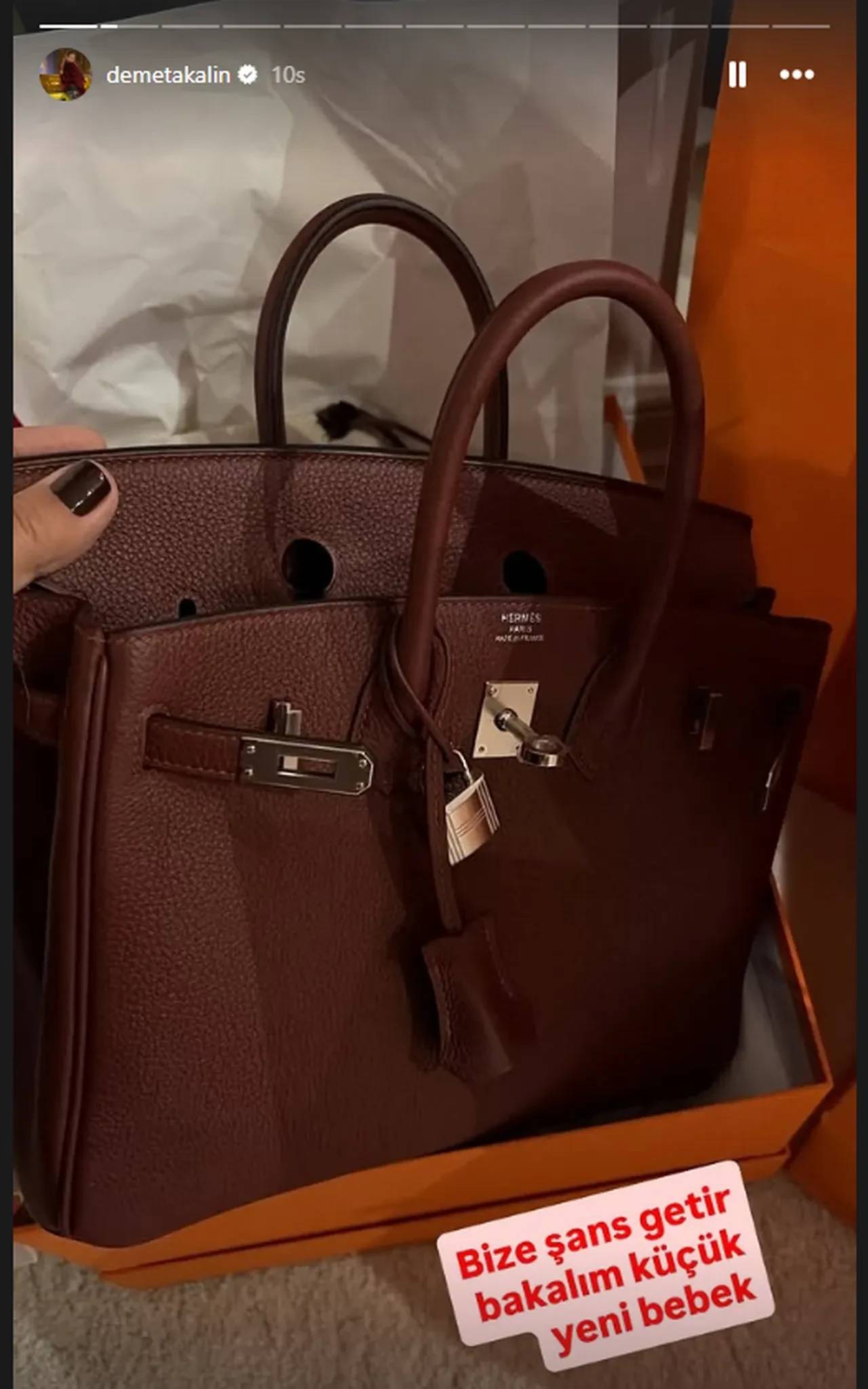 Demet Akalın’ın 'Yeni Bebek' Dediği Çanta Dudak Uçuklattı! (1)
