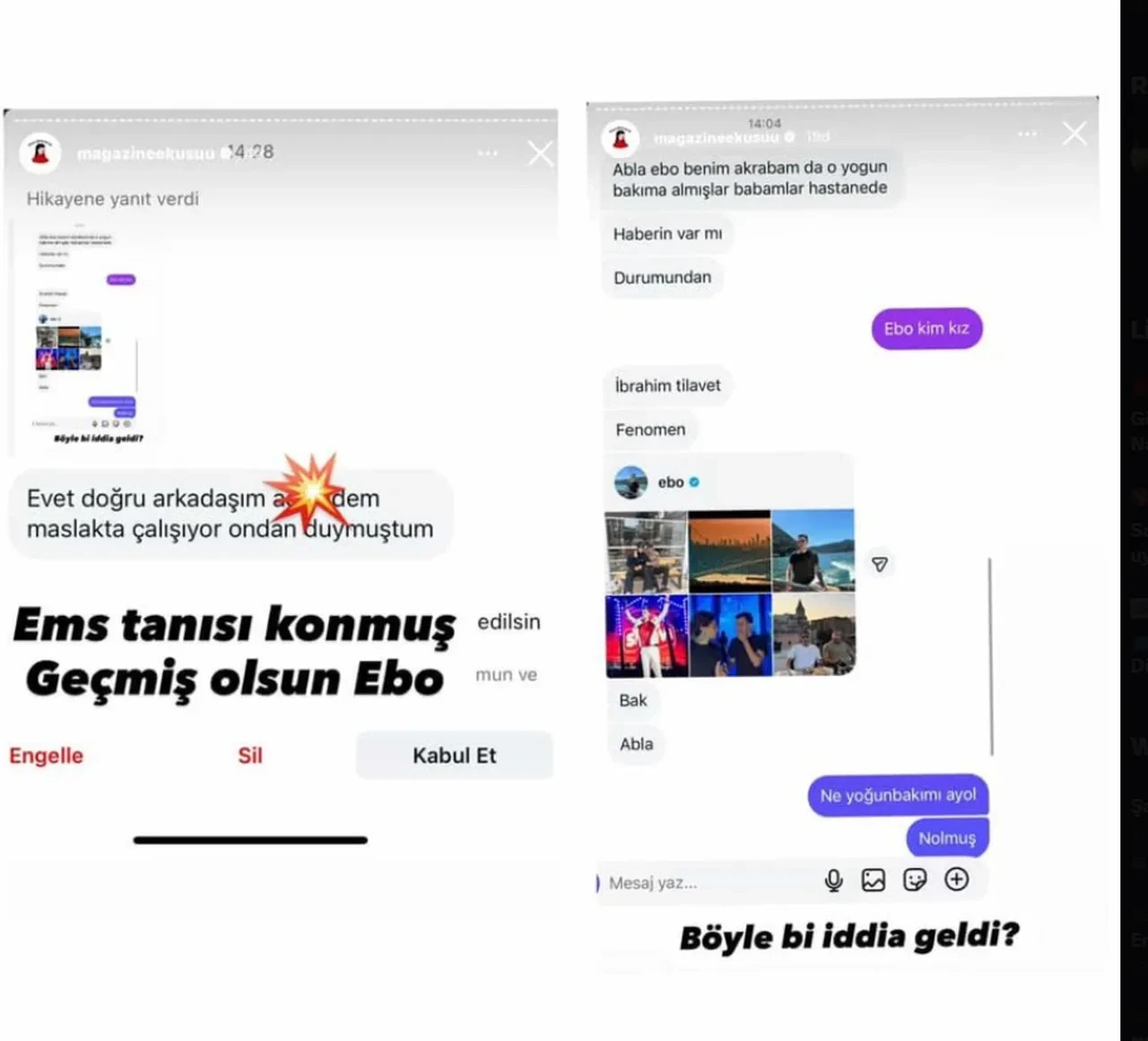 Ebonun Hastaneye Kaldirildigi Id