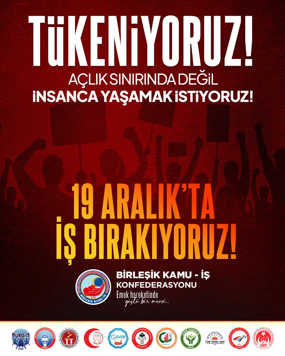 Enflasyon Tepkisi Büyüyor Birleşik Kamu İş Iş Bırakıyor (2)