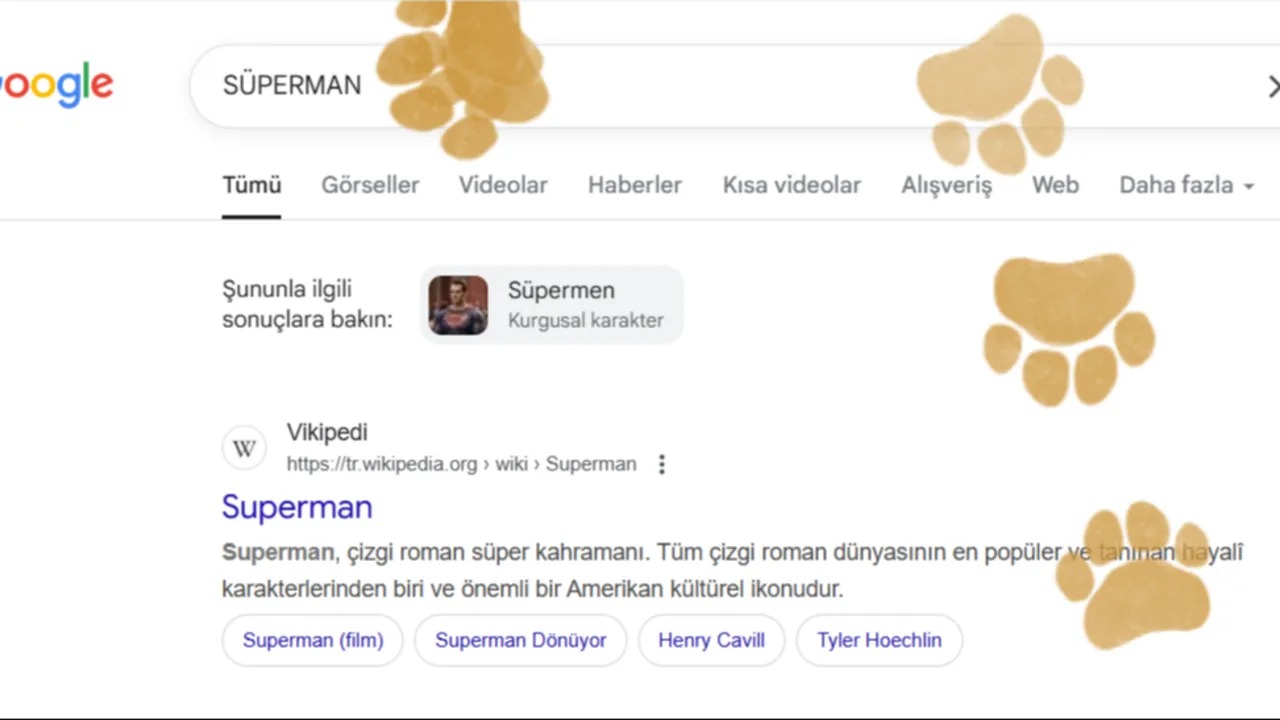 Googlea Superman Yazanlar Saskin