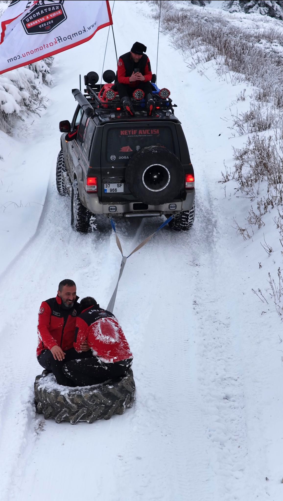 Ilgaz Dağı’nda Kar Keyfi Kar Tadını Böyle Çıkardılar (1)