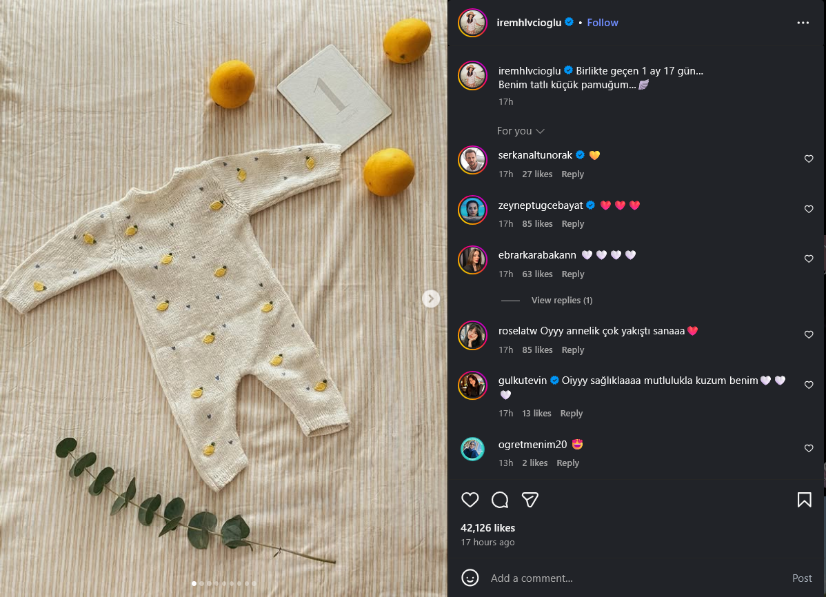 İrem Helvacıoğlu’nun Kızı Sora Ilk Kez Görüntülendi! 'Benim Küçük Pamuğum' (1)-1