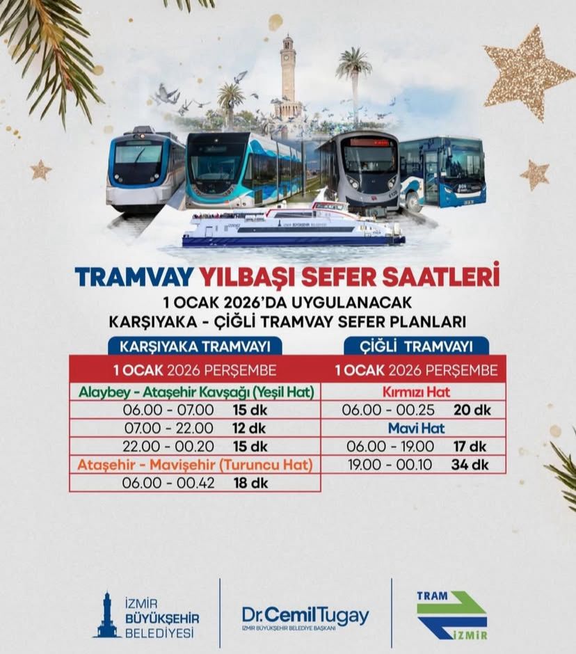 İzmir Büyükşehir Belediyesi, 31 Aralık 2025’I 1 Ocak 2026’Ya Bağlayan Yılbaşı Gecesi Için Toplu Ulaşımda Kapsamlı Bir Düzenlemeye Gitti. (4)