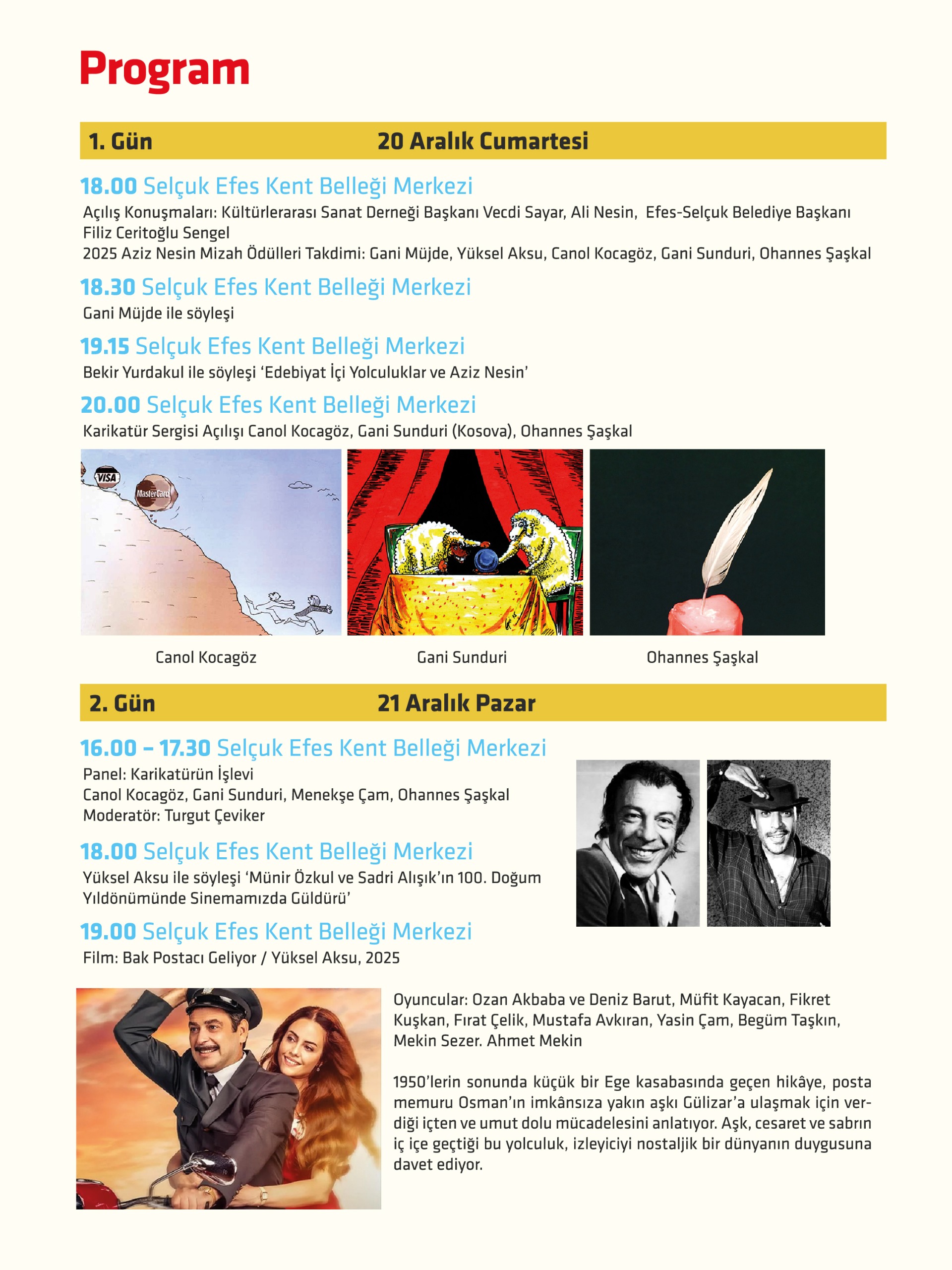 İzmir Uluslararası Mizah Festivali Efes Selçuk’ta Başlıyor (1)