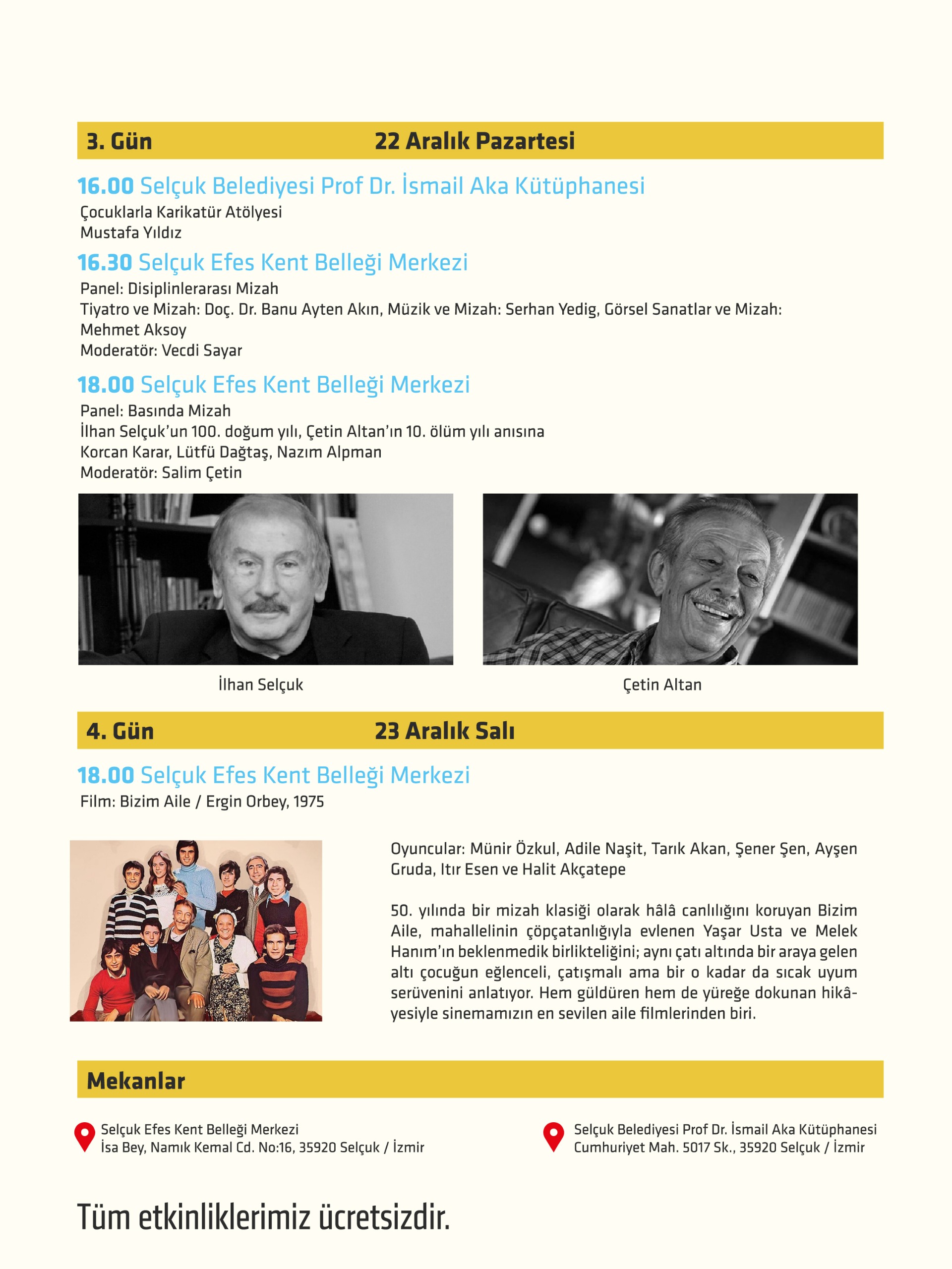 İzmir Uluslararası Mizah Festivali Efes Selçuk’ta Başlıyor (2)