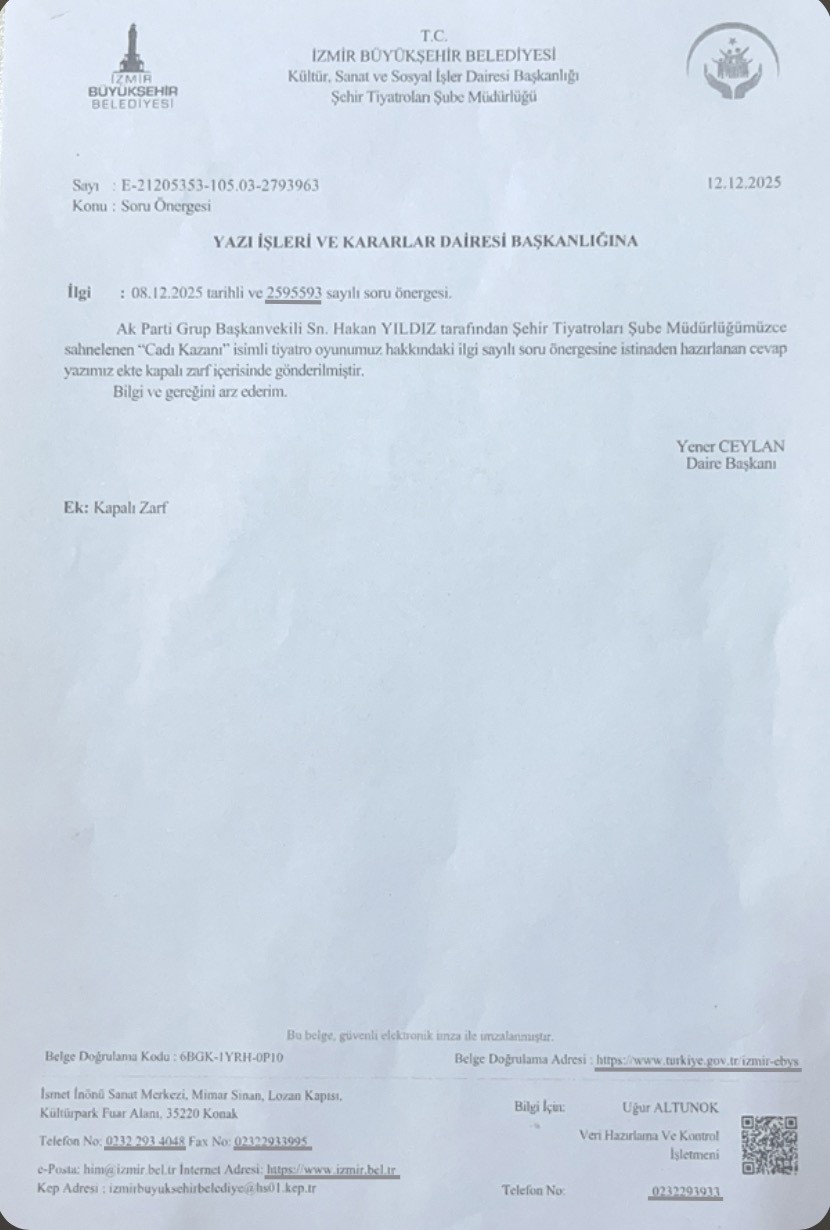 İzmir’de Tiyatro Tartışması Siyasete Taşındı! Ak Partili Yıldız 'Bir Oyuna 4 Milyon Tl Harcandı' (4)