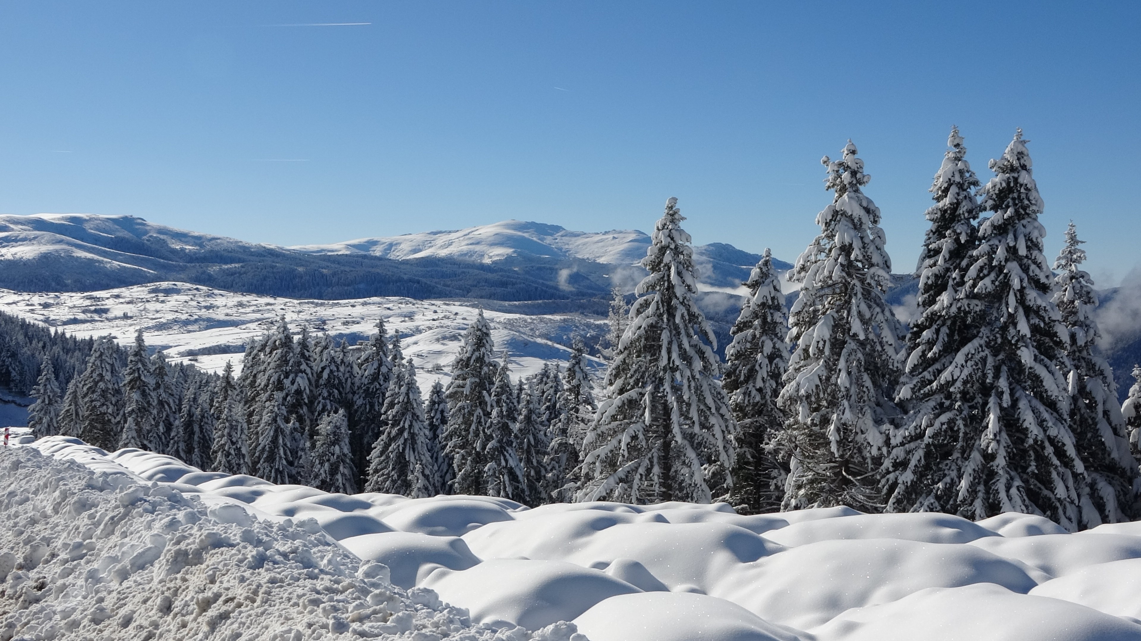Kar Bastırdı, Yaylada Sezon Kapandı Dönüş Yolunda Ilginç Manzaralar (7)