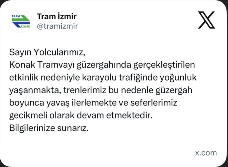 Konak Tramvayı'nda Etkinlik Yoğunluğu-1