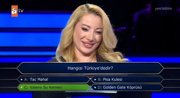 Milyoner’de 'Hangisi Türkiye’dedir' Sorusu Gündem Oldu (1)