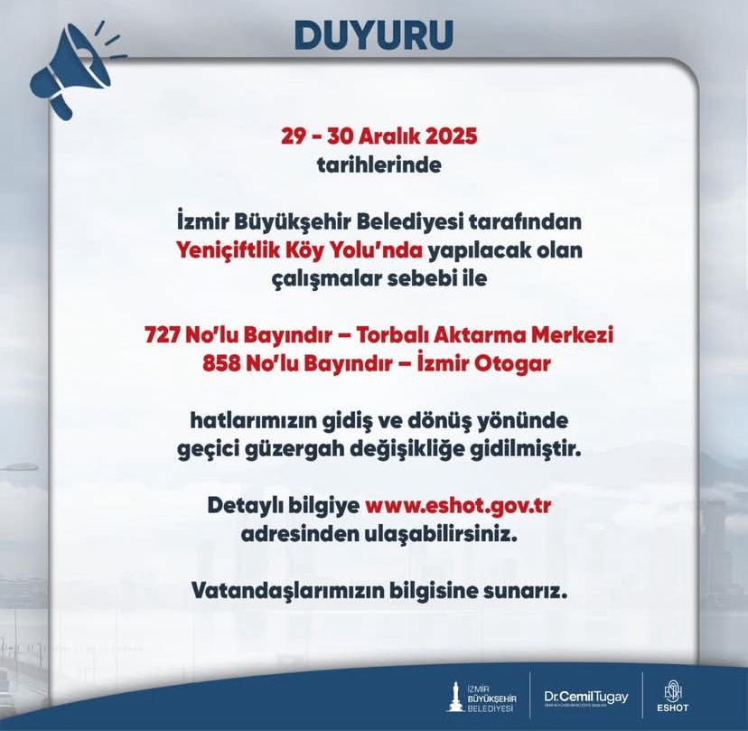 Toplu Taşımayı Kullananlar Dikkat! İki Gün Boyunca Bu Hatlar Değişiyor