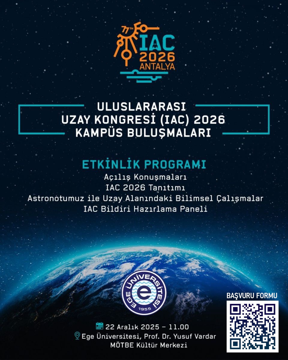 Uluslararası Uzay Kongresi (Iac) 2026 Kampüs Buluşmalarının Yeni Adresi Ege Üniversitesi Oldu
