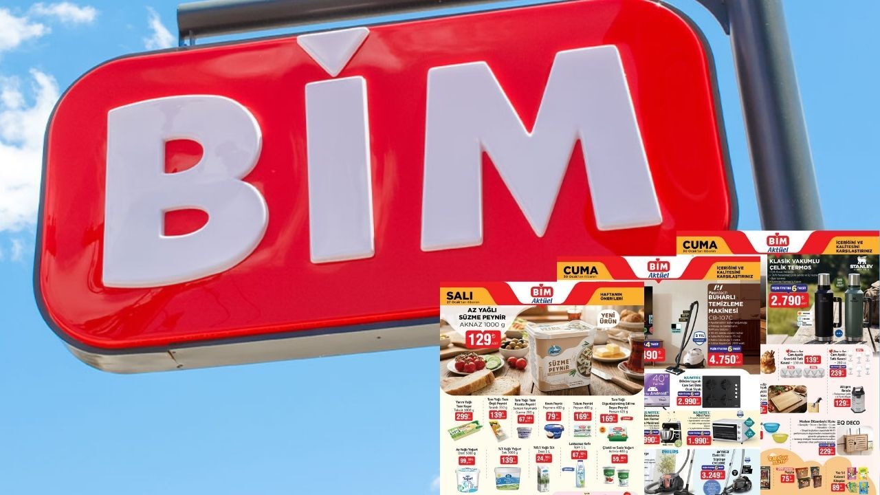 BİM 30 Ocak Aktüel kataloğu: Torbasız süpürge, klavye seti, mini fırın, baldo pirinç...