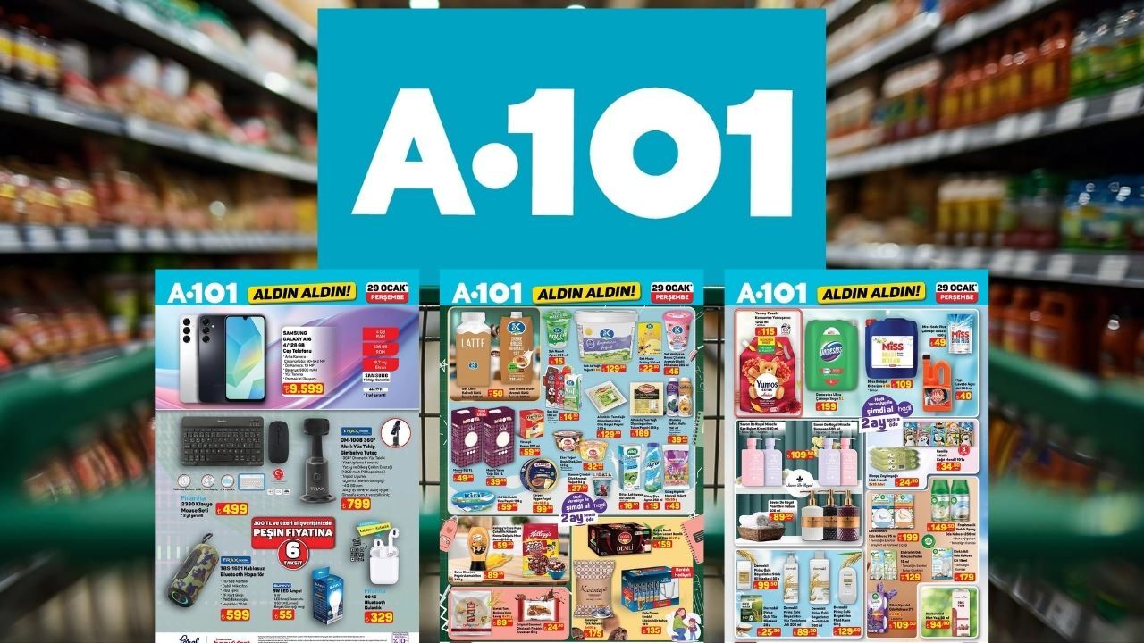 Bu hafta A101’e gitmeden alışveriş yapmayın! 29 Ocak A101 Aldın Aldın kataloğu dopdolu