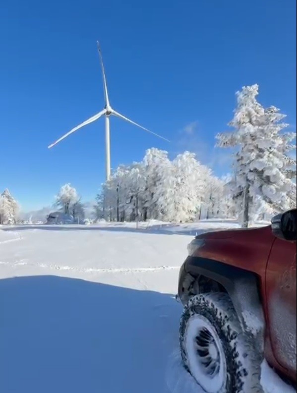 Çataldağ’da Sibirya’yı Aratmayan Kış Manzarası (2)