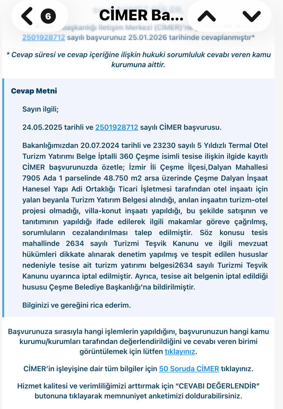 Çeşme’de 'Otel' Görünümlü Villa Projesine Bakanlık Freni Turizm Belgesi Iptal Edildi! (3)