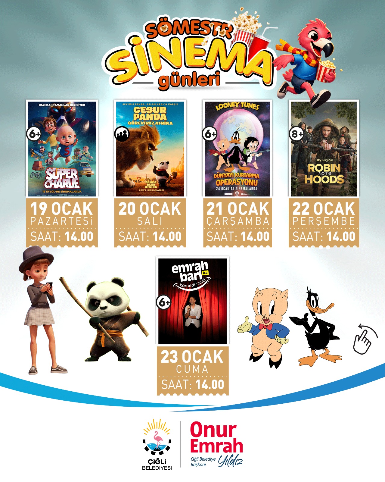 Çiğli’de Yarıyıl Tatili Çocuklar Için Sinema Şölenine Dönüşüyor (3)