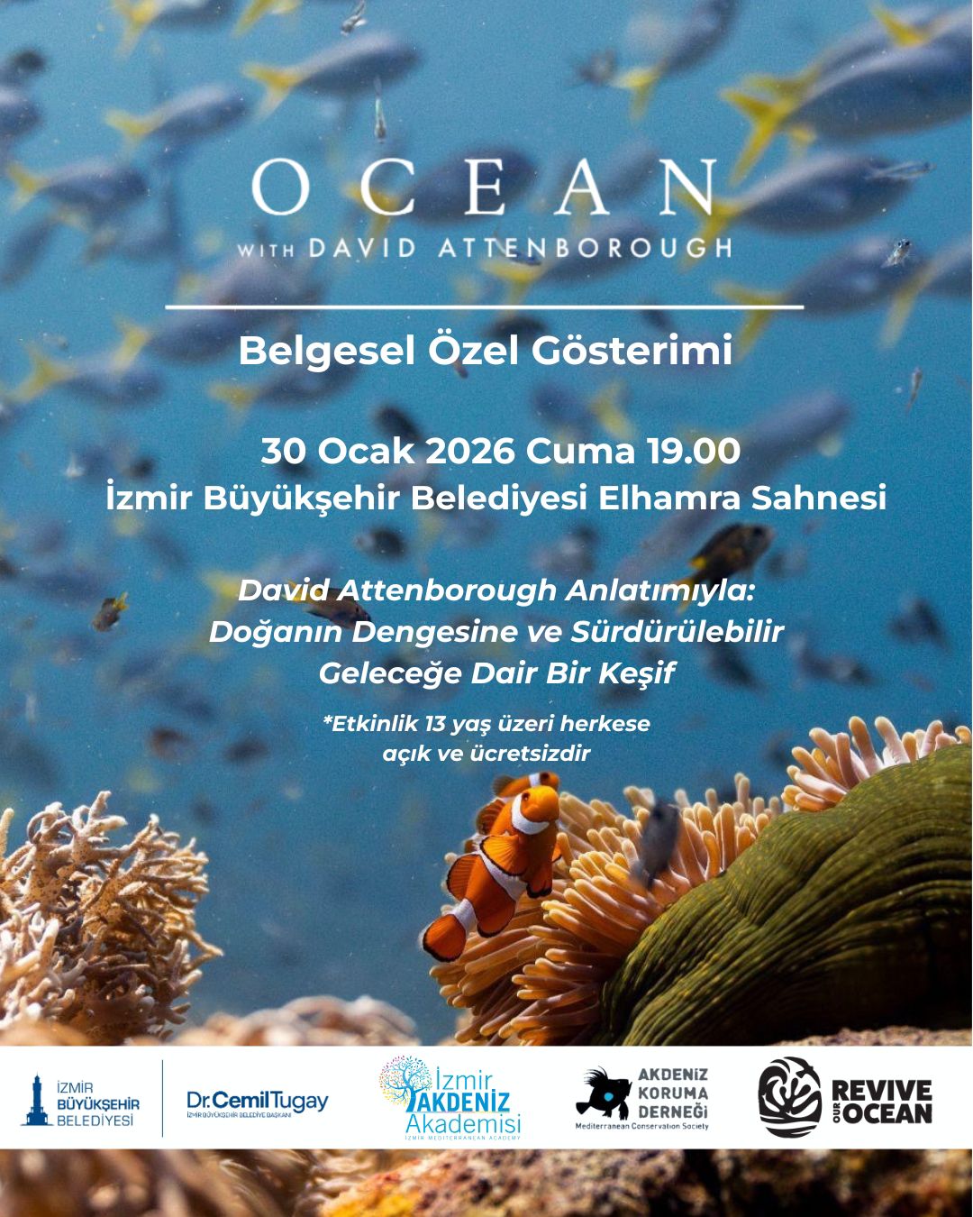 David Attenborough’nun Sesinden Büyüleyici Deniz Yolculuğu İzmir’de!