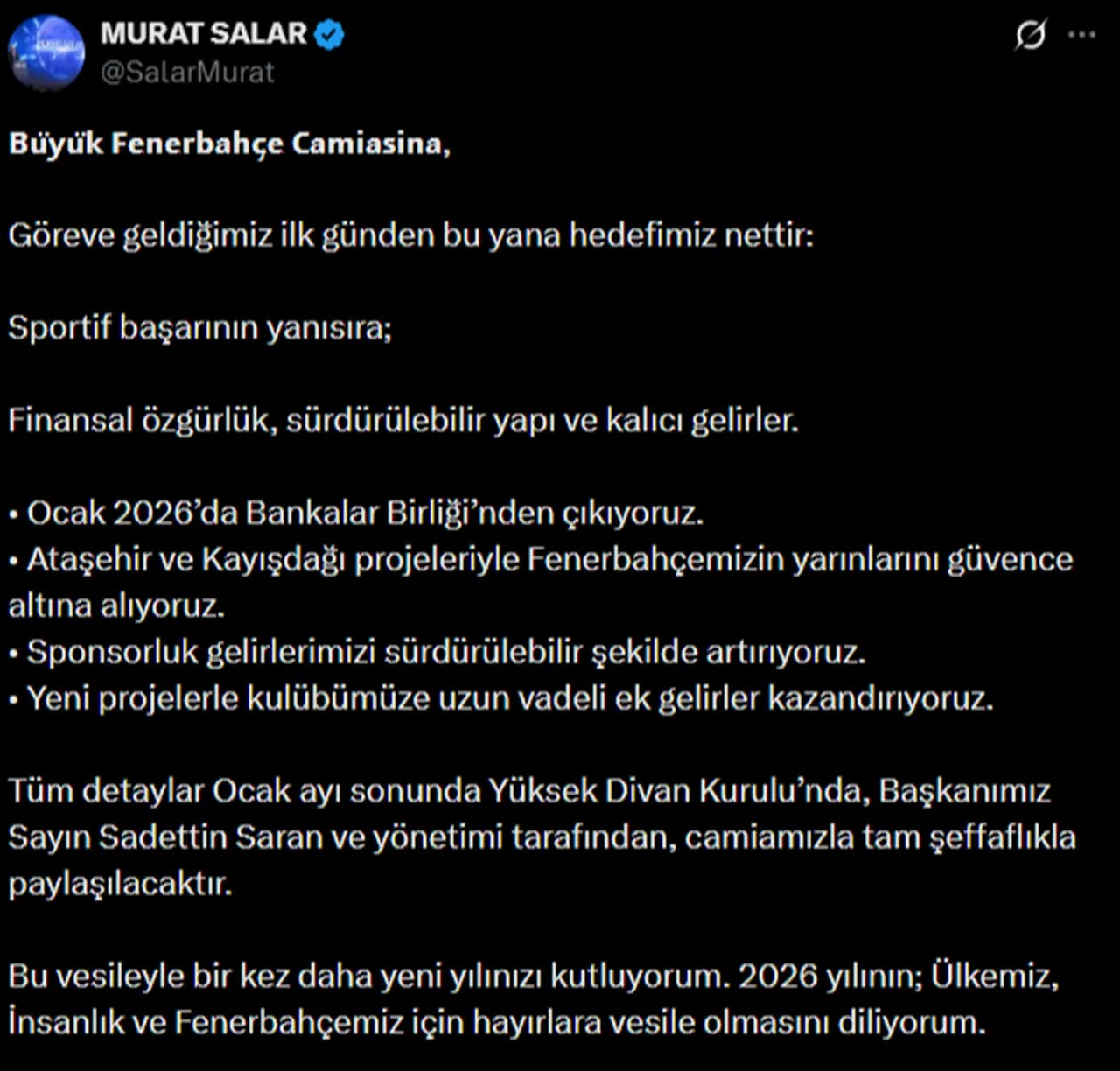 Fenerbahce Bankalar Birliginden