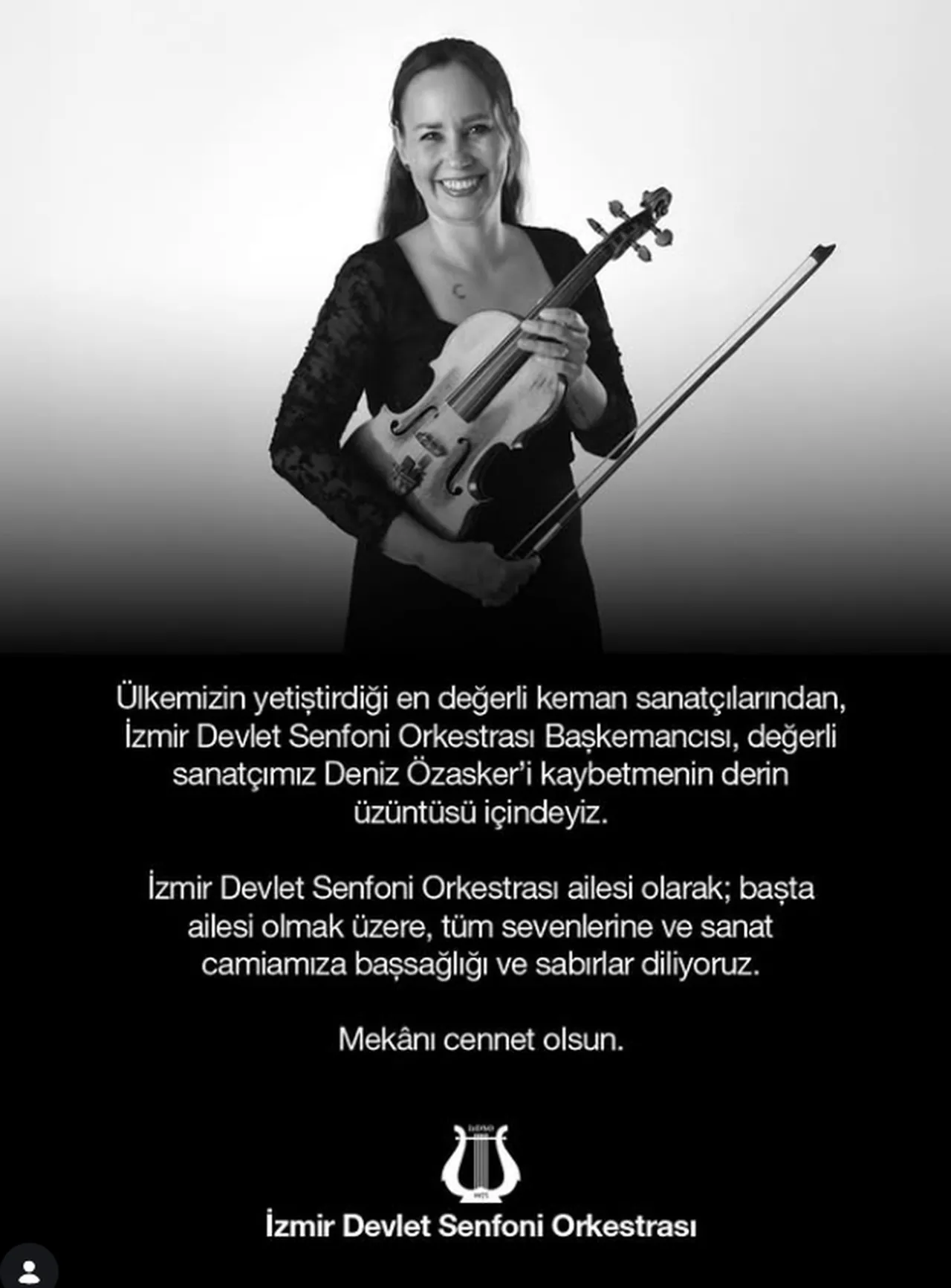 İzmir Devlet Senfoni Orkestrası Sanatçısı Deniz Özasker Hayatını Kaybetti (2)
