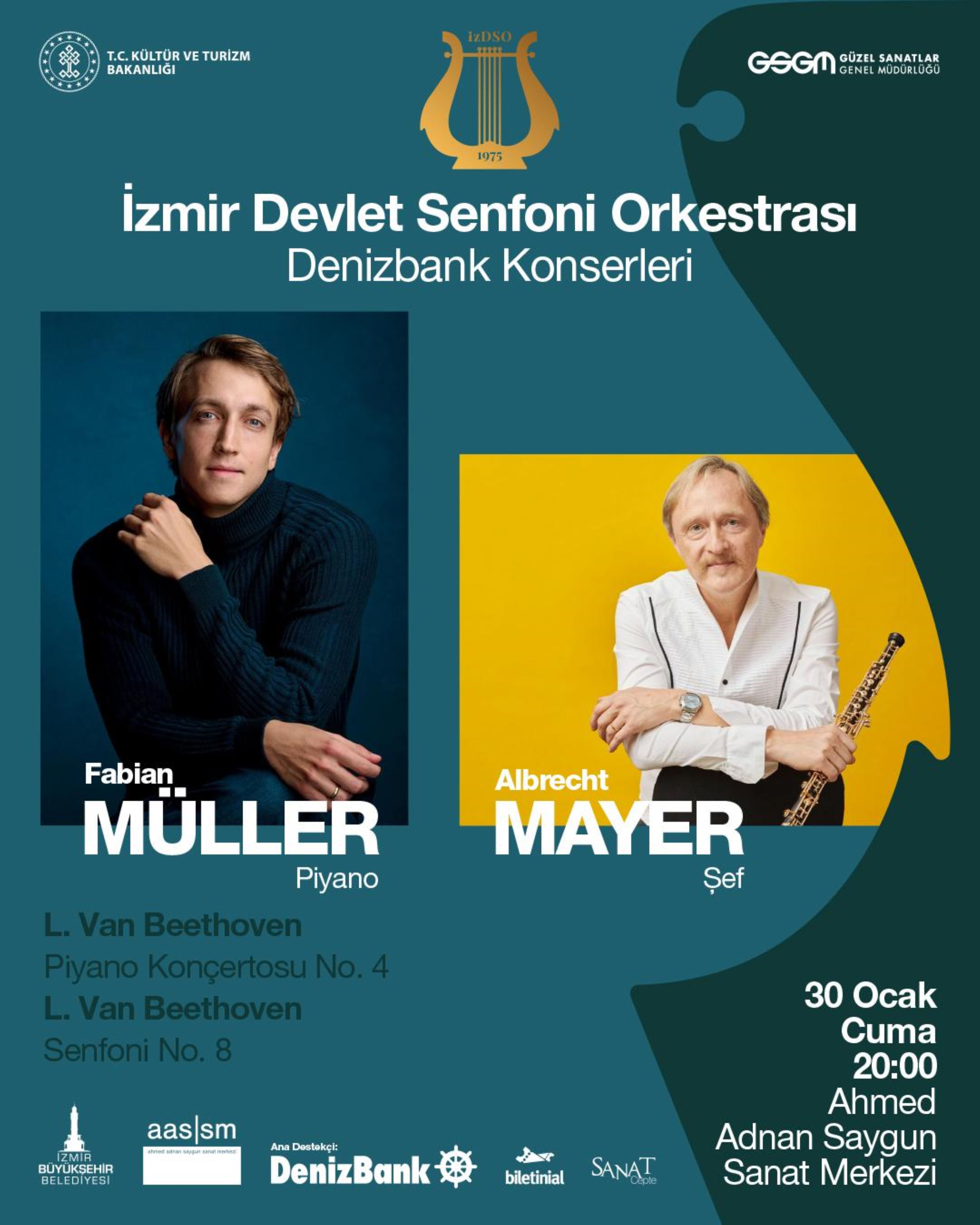 İzmir Devlet Senfoni Orkestrası’ndan Beethoven Gecesi