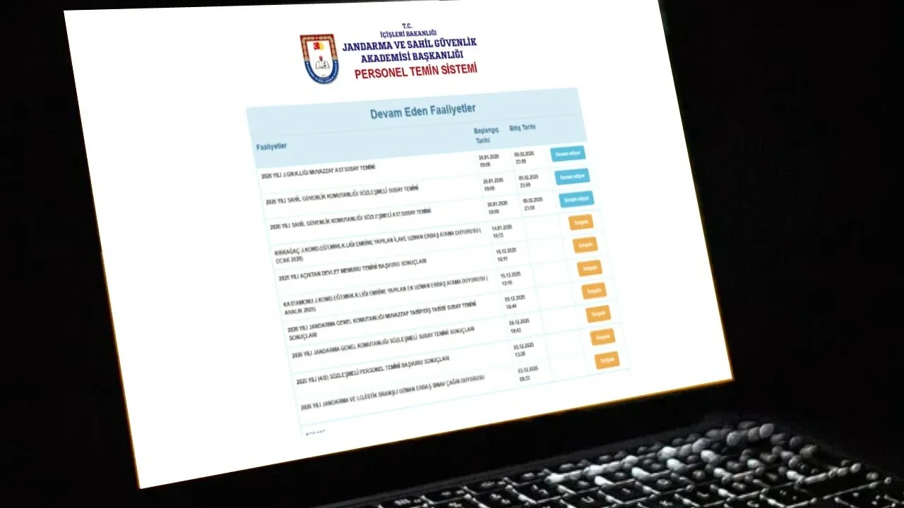 Jandarma Personel Alimi Basvuru