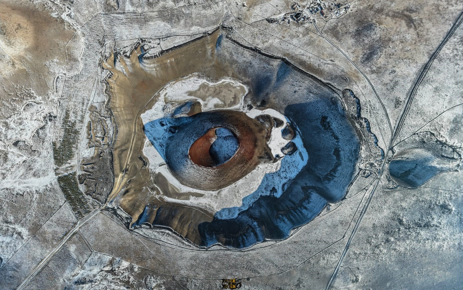 Karla Kaplanan Gölü Görünce Nefesiniz Kesilecek