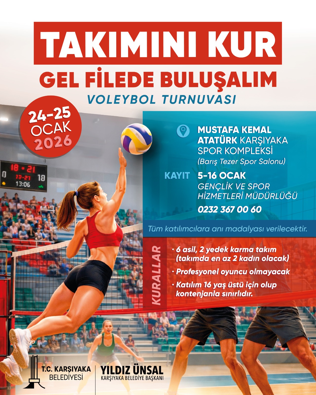 Karşıyaka’da Voleybol Heyecanı Başlıyor Takımlar Filede Buluşacak (4)