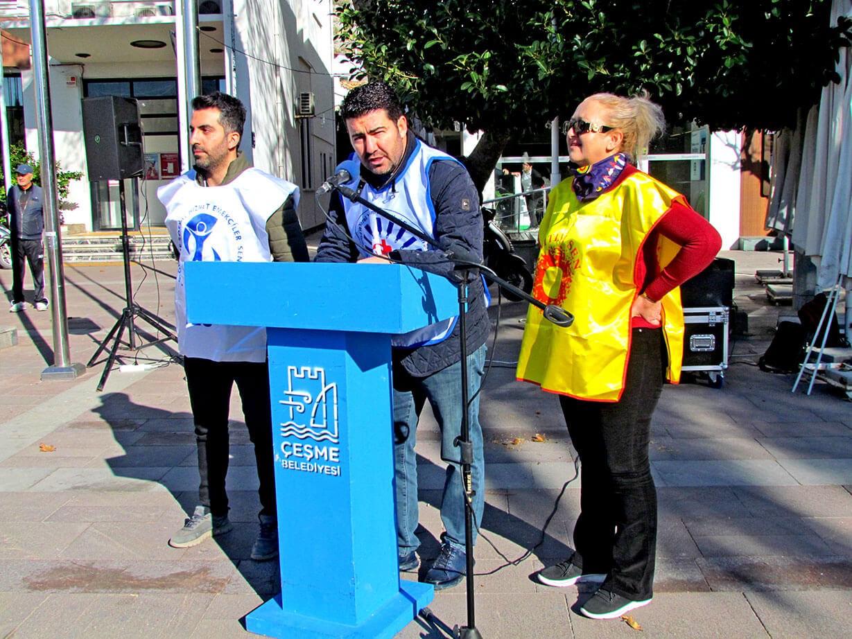 Kesk Çeşme’de Sokağa Indi 'Geçinemiyoruz' (2)
